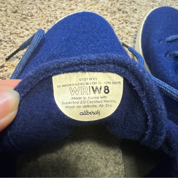 ALLBIRDS Sams Club Exclusive Wool Runners Blueberry—8 - Picture 11 of 12